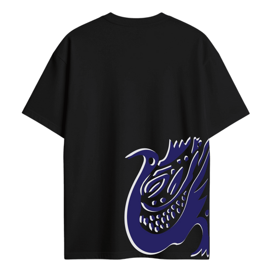 Rabindranath Tagore Sahaj Path Bird Art Oversized T-Shirt | Nandalal Bose Illustration | Bengali Literary Art Tee