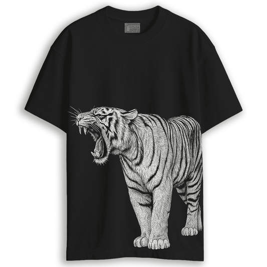 Royal Bengal Tiger T-Shirt for Wildlife Lovers - Unisex Oversized Tee