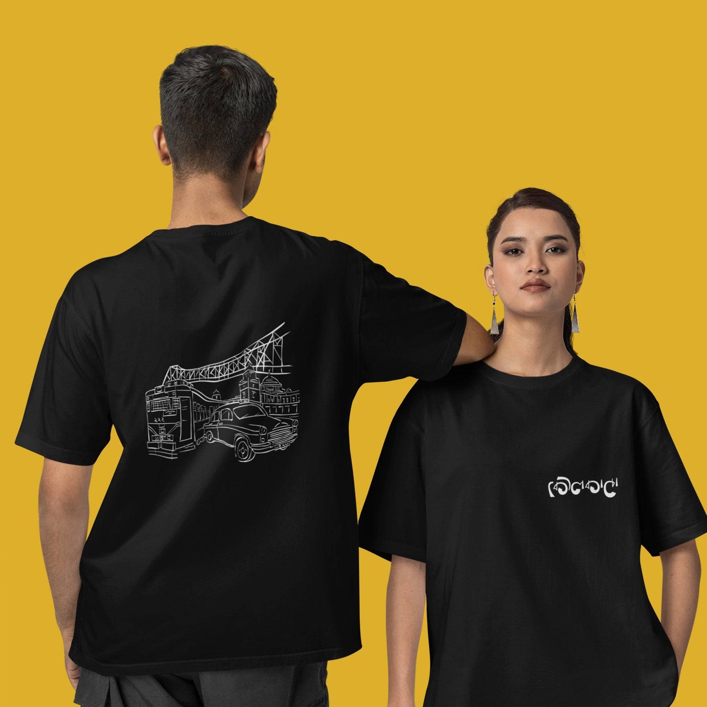 Kolkata T Shirt with "City of Joy" design, vibrant and stylish