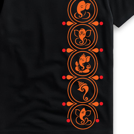 Ganpati T Shirt – Minimal Ganesha Motifs