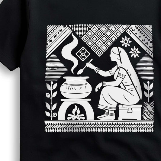 Graphic T-Shirt - Homemaker | Tagore's Art re-imagined