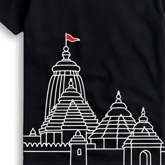 Jagannath Temple T-Shirt – Minimalist Rath Yatra Edition