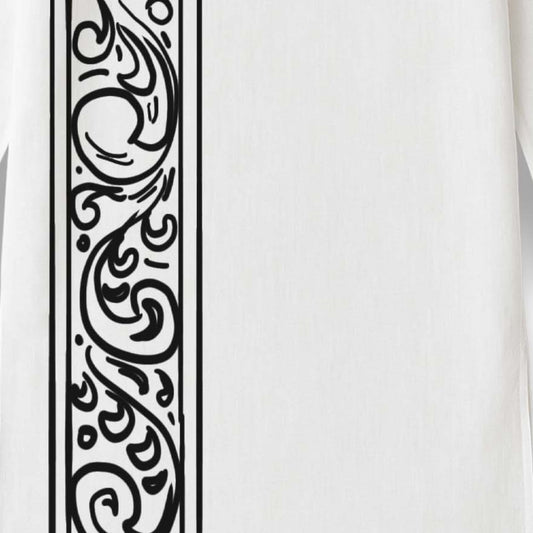 Nokshi Kotha – White Bengali Cotton Kurta for Men