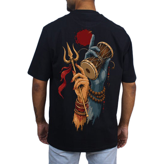 Purush O Prakriti — The Shiva-Parvati Art Oversized Unisex T-Shirt