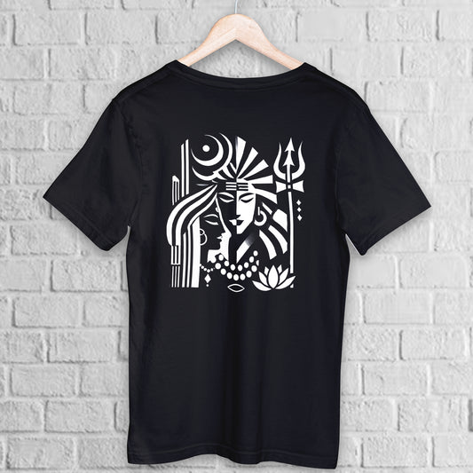 Shiva-Sakti Graphic T-Shirt for Men and Women (Unisex)