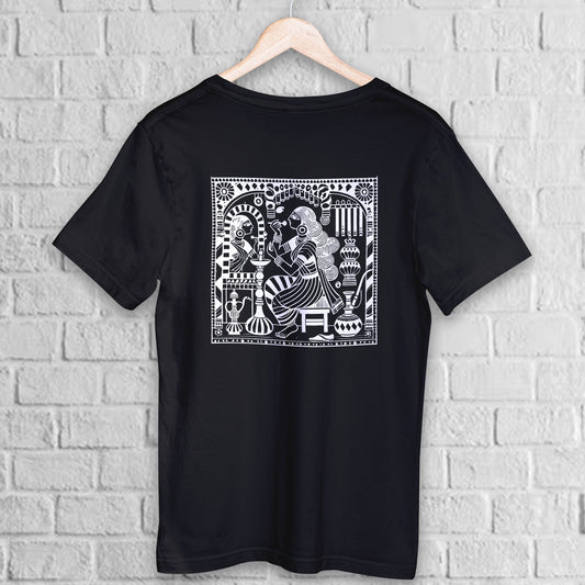 Sayam Sringar | Kalighat Patachitra Style T-Shirt