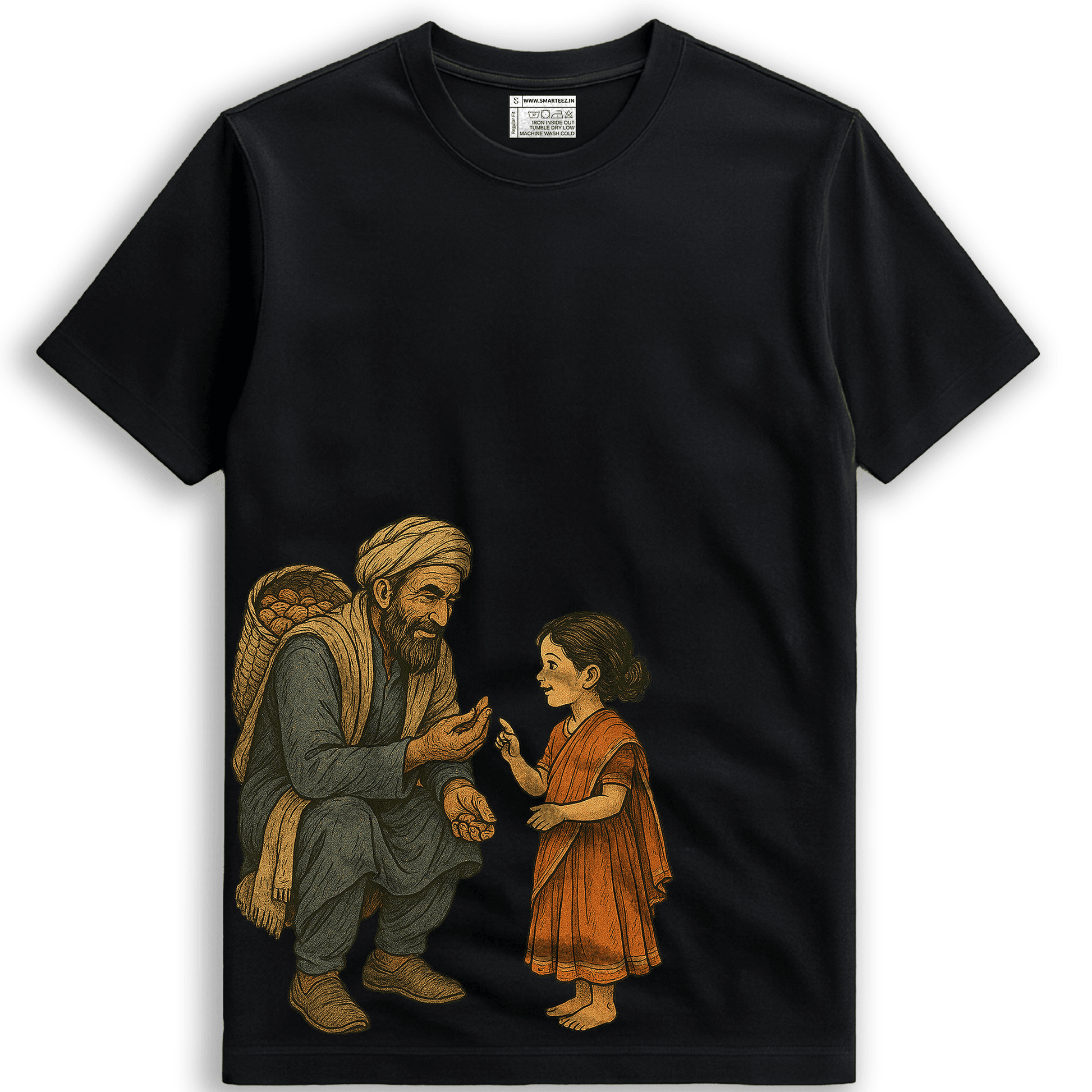 Kabuliwala Art T-Shirt: Rabindranath Tagore Inspired Literary Fashion