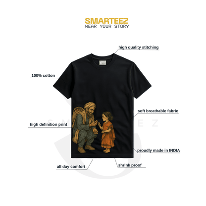 Kabuliwala Art T-Shirt: Rabindranath Tagore Inspired Literary Fashion