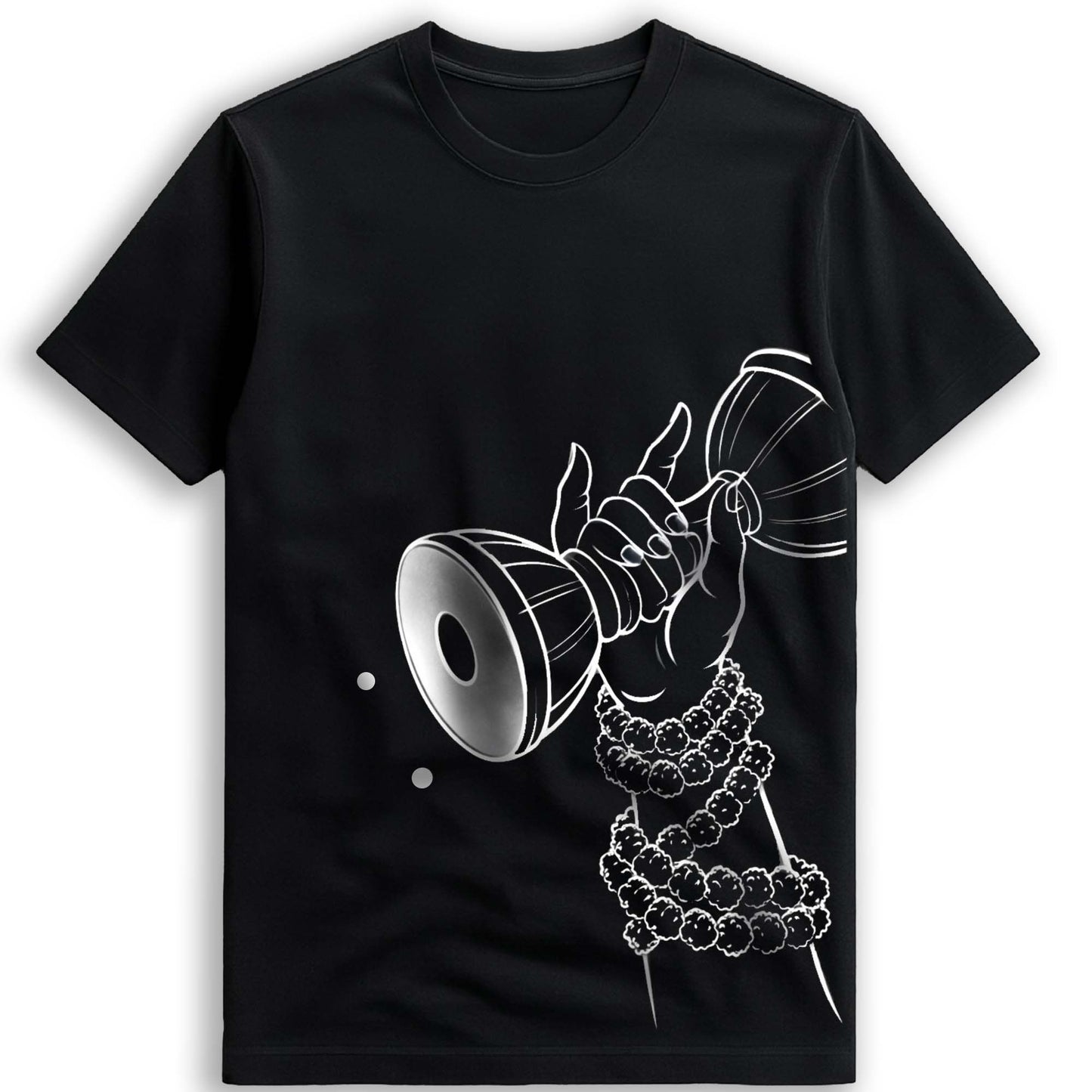 Shiva Damru Minimalist Cotton T-Shirt | Premium Regular Fit Tee