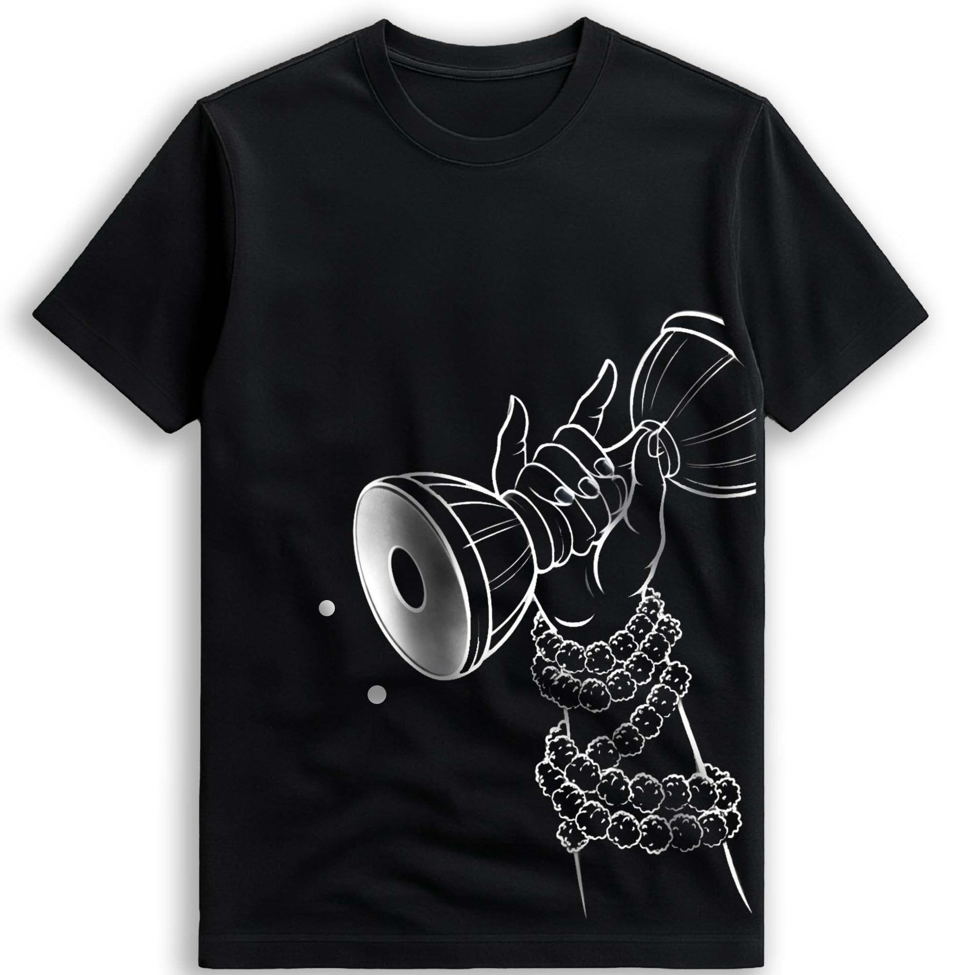 Shiva Damru Minimalist Cotton T-Shirt | Premium Regular Fit Tee