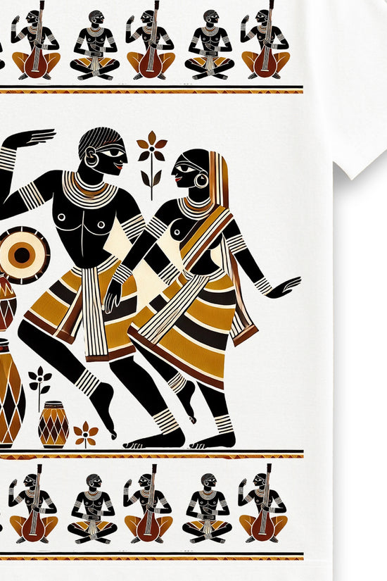 Patachitra T-Shirt - Tribal Dance