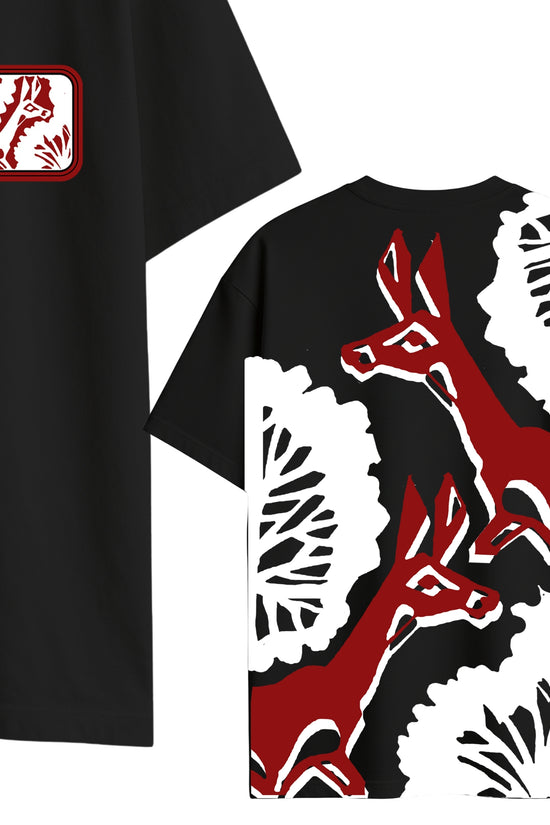 Deer – Sahaj Path Inspired Bengali Oversized Graphic T-Shirt