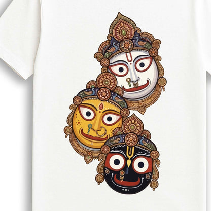 Jagannath Balram Subhadra Holy Trinity T-Shirt | Cotton | Unisex Regular Fit