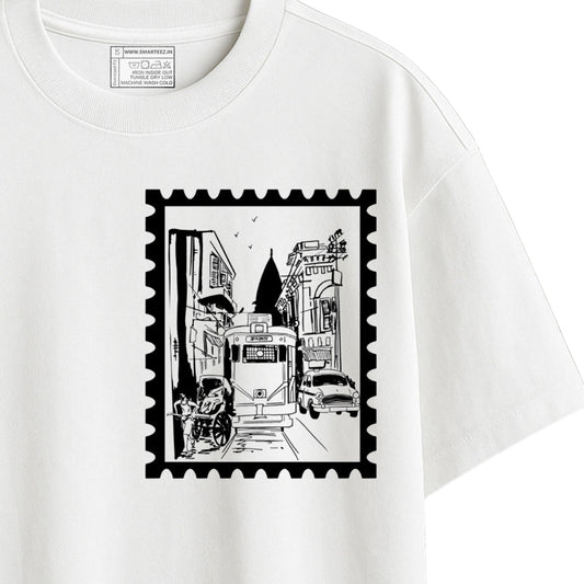 City of Joy: Retro Stamp Oversized T-Shirt | Unisex | Cotton
