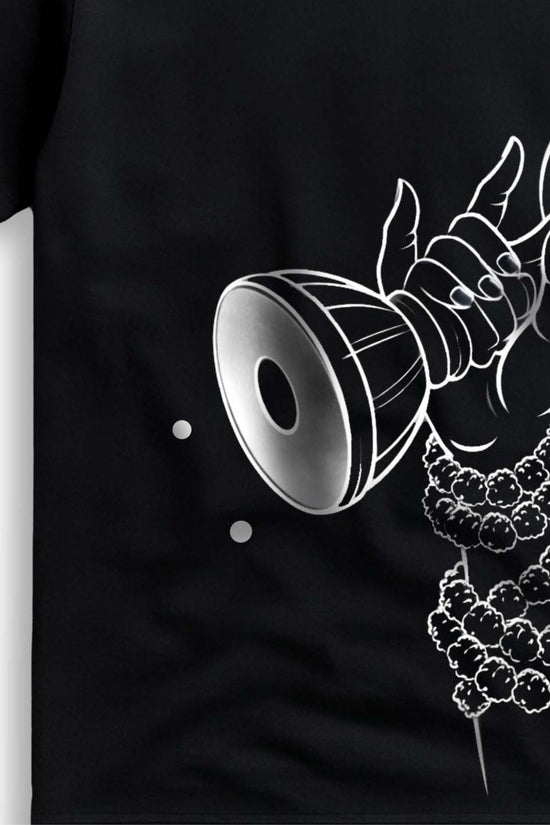 Shiva Damru Minimalist Cotton T-Shirt | Premium Regular Fit Tee