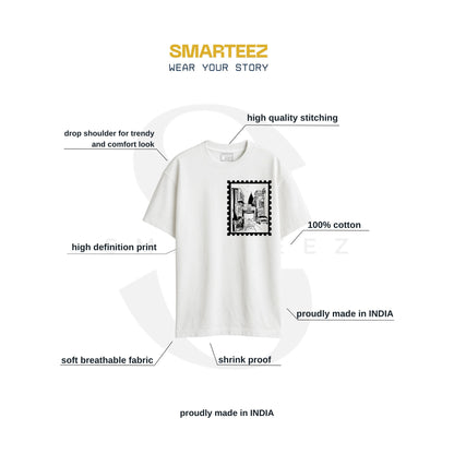 City of Joy: Retro Stamp Oversized T-Shirt | Unisex | Cotton