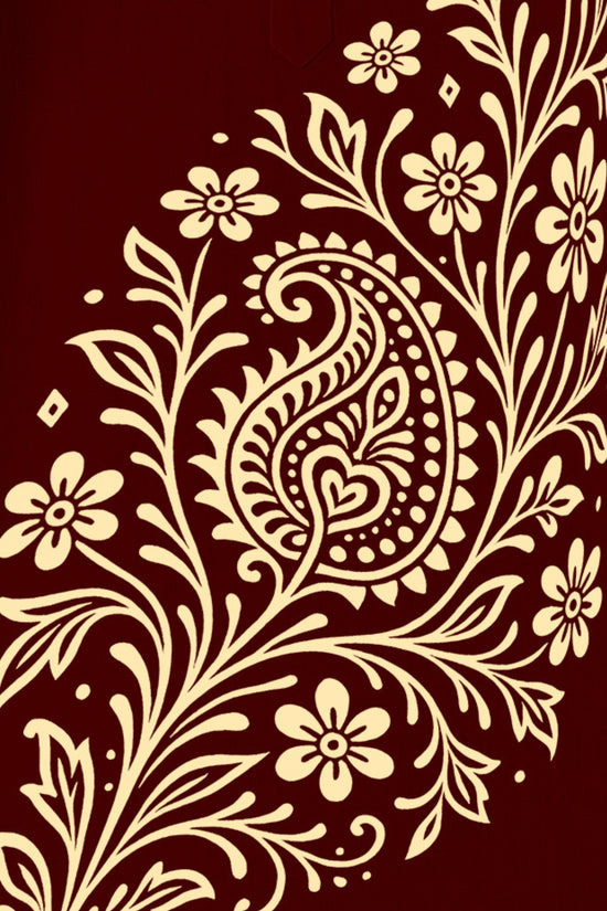 Alpona Grace – Floral Bengali Kurta (Panjabi)