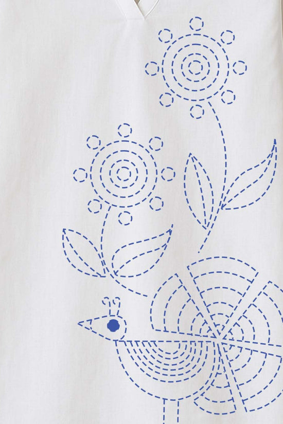 Bengali Heritage Kantha Stitch Inspired Kurti Design for Ladies