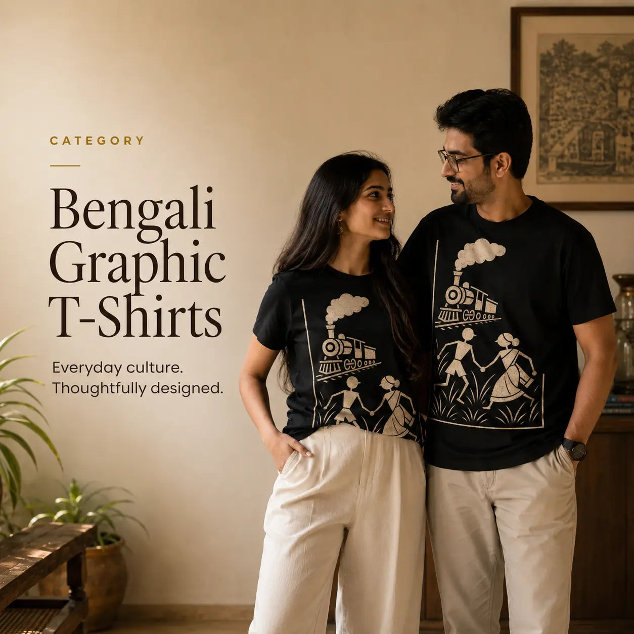 Bengali Graphic Tshirts for everyday cultural pride