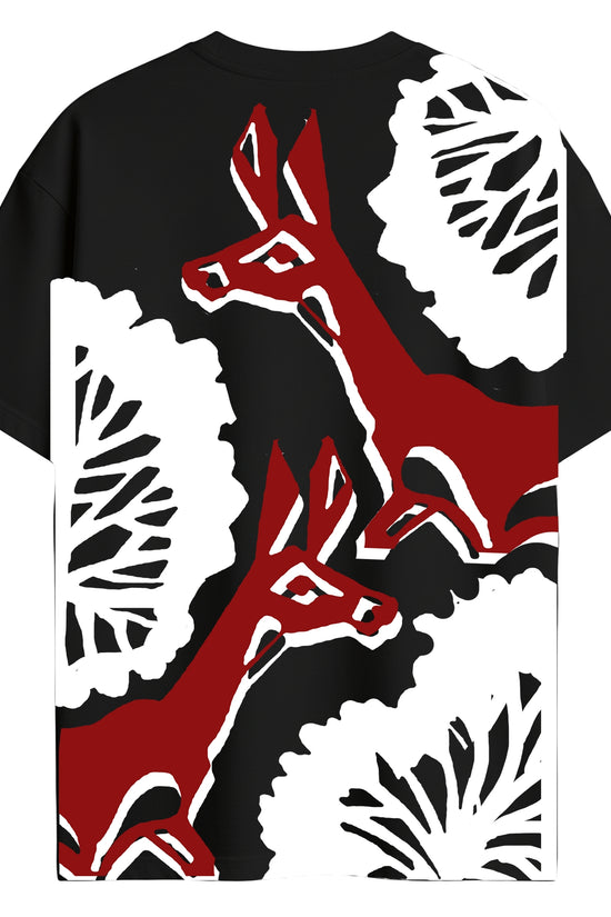Deer – Sahaj Path Inspired Bengali Oversized Graphic T-Shirt