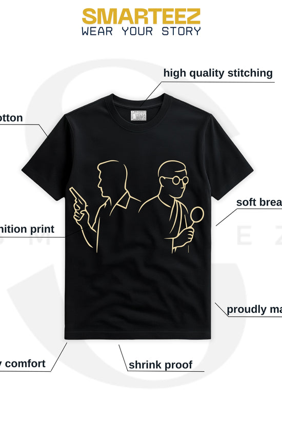 Feluda & Byomkesh – Bengali Detective Legends T-Shirt | Tribute to Satyajit Ray