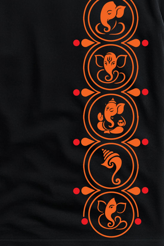 Ganpati T Shirt – Minimal Ganesha Motifs