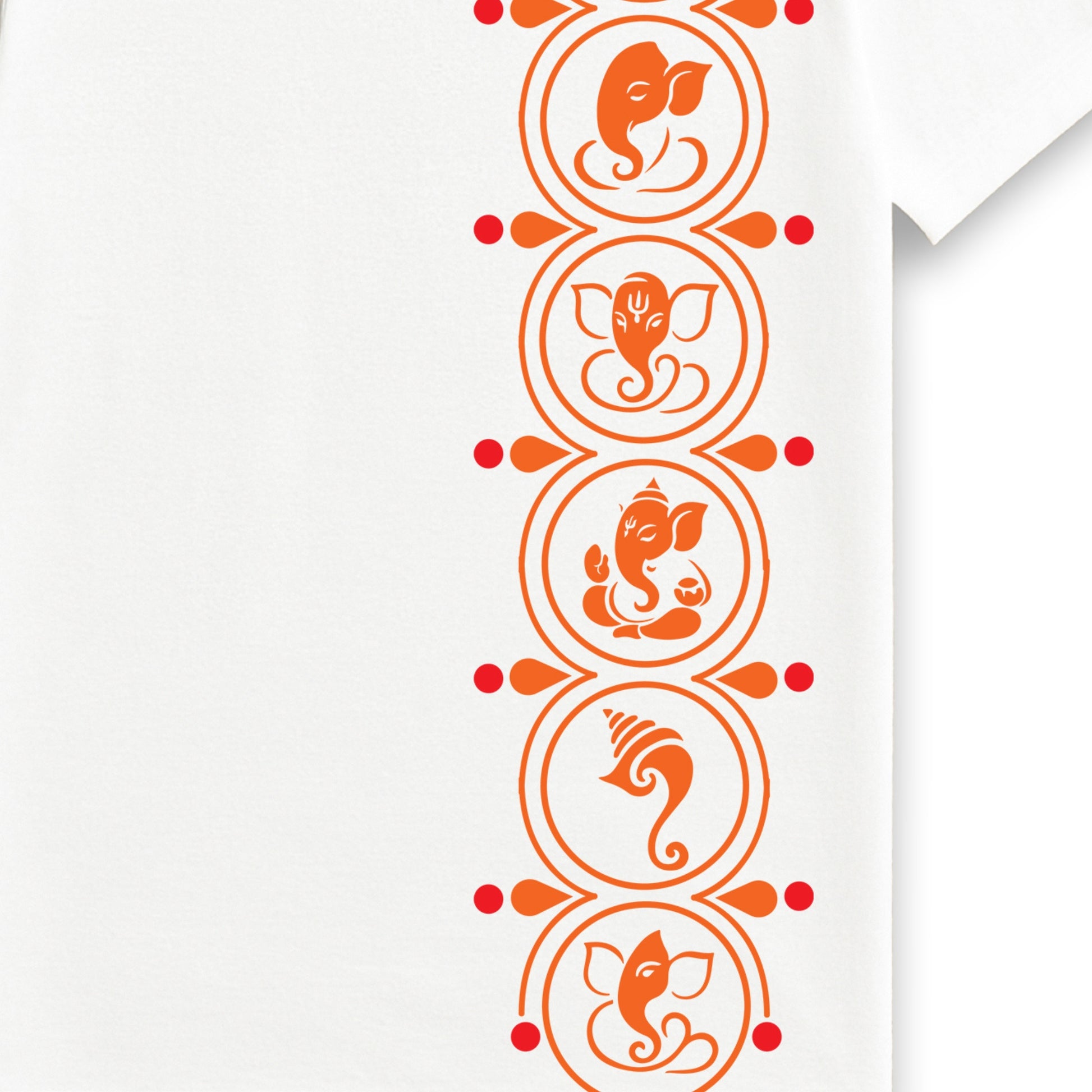 Ganpati T Shirt – Minimal Ganesha Motifs