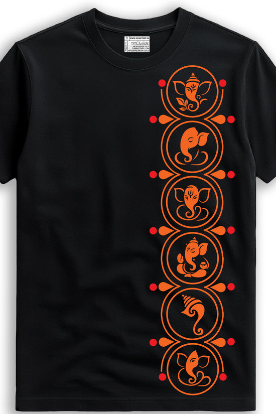 Ganpati T Shirt – Minimal Ganesha Motifs
