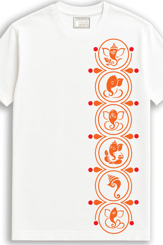 Ganpati T Shirt – Minimal Ganesha Motifs