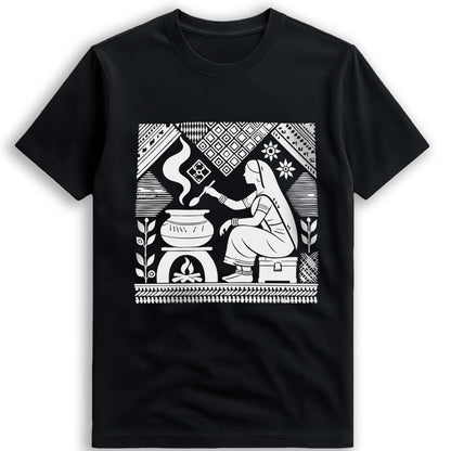 Graphic T-Shirt - Homemaker | Tagore's Art re-imagined