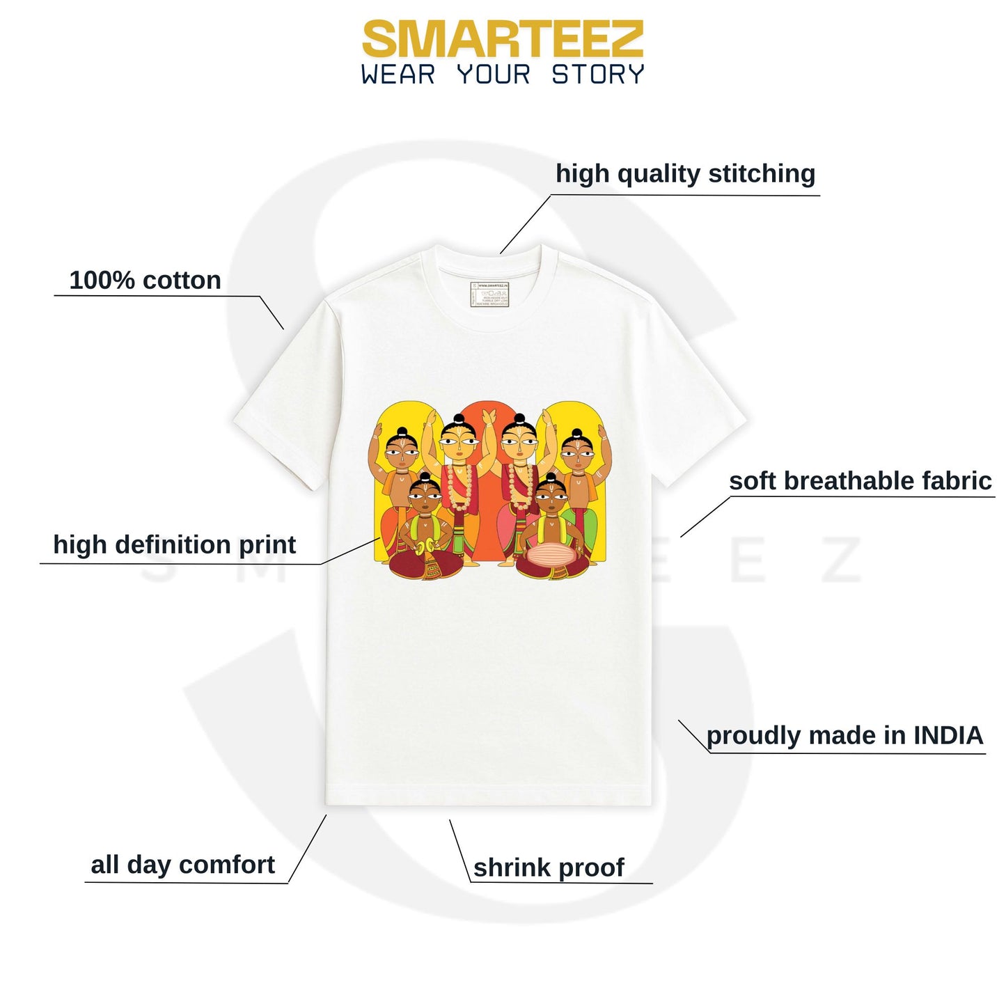 Hare Krishna T-Shirt - Graphic Unisex Tee for Men & Women