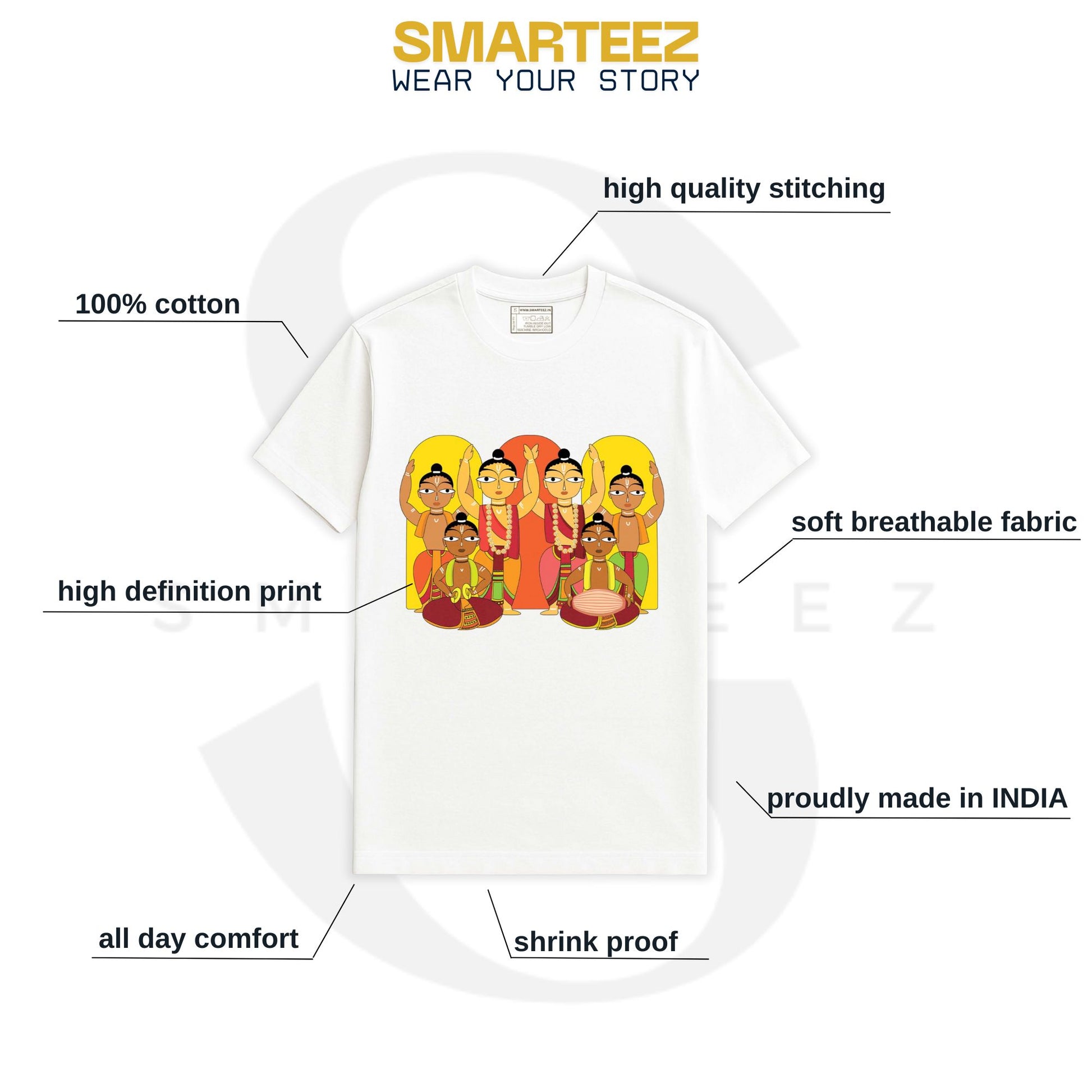 Hare Krishna T-Shirt - Graphic Unisex Tee for Men & Women