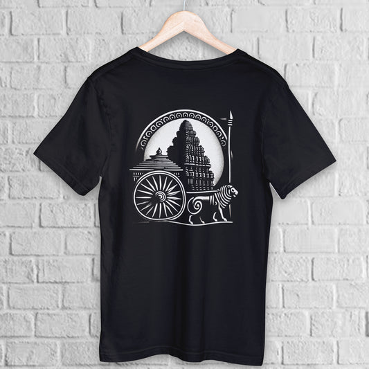 Indian Heritage Temple – Graphic T-Shirt Celebrating Ancient Architecture