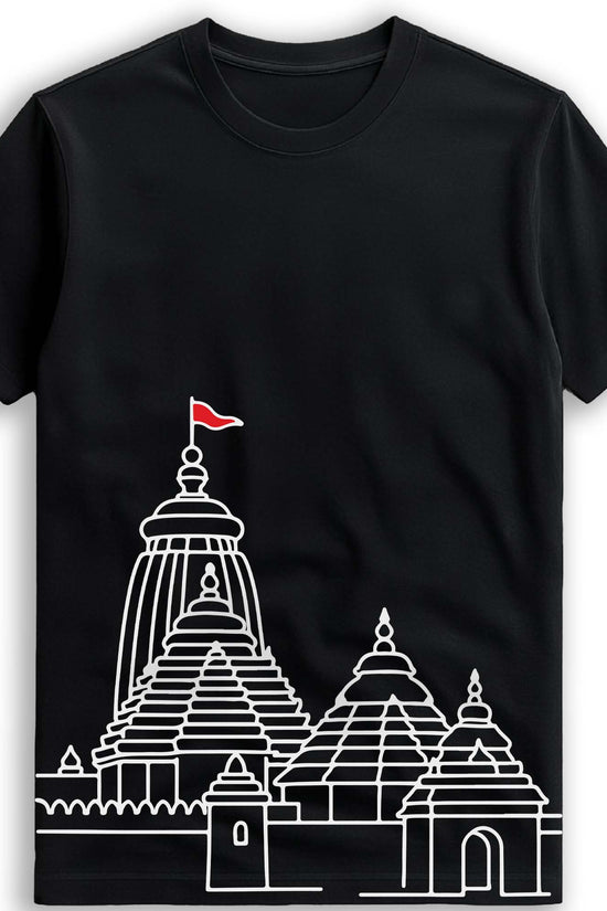 Jagannath Temple T-Shirt – Minimalist Rath Yatra Edition