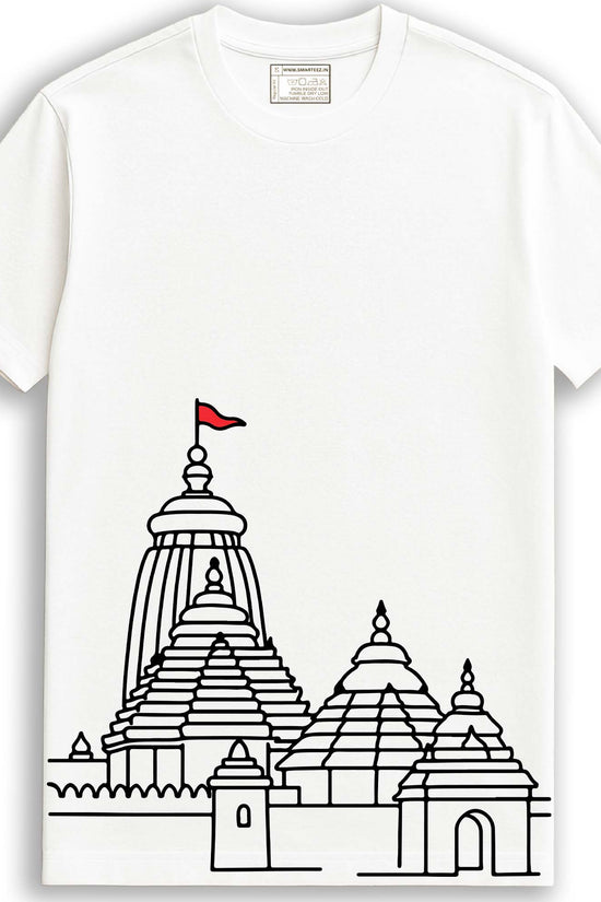 Jagannath Temple T-Shirt – Minimalist Rath Yatra Edition