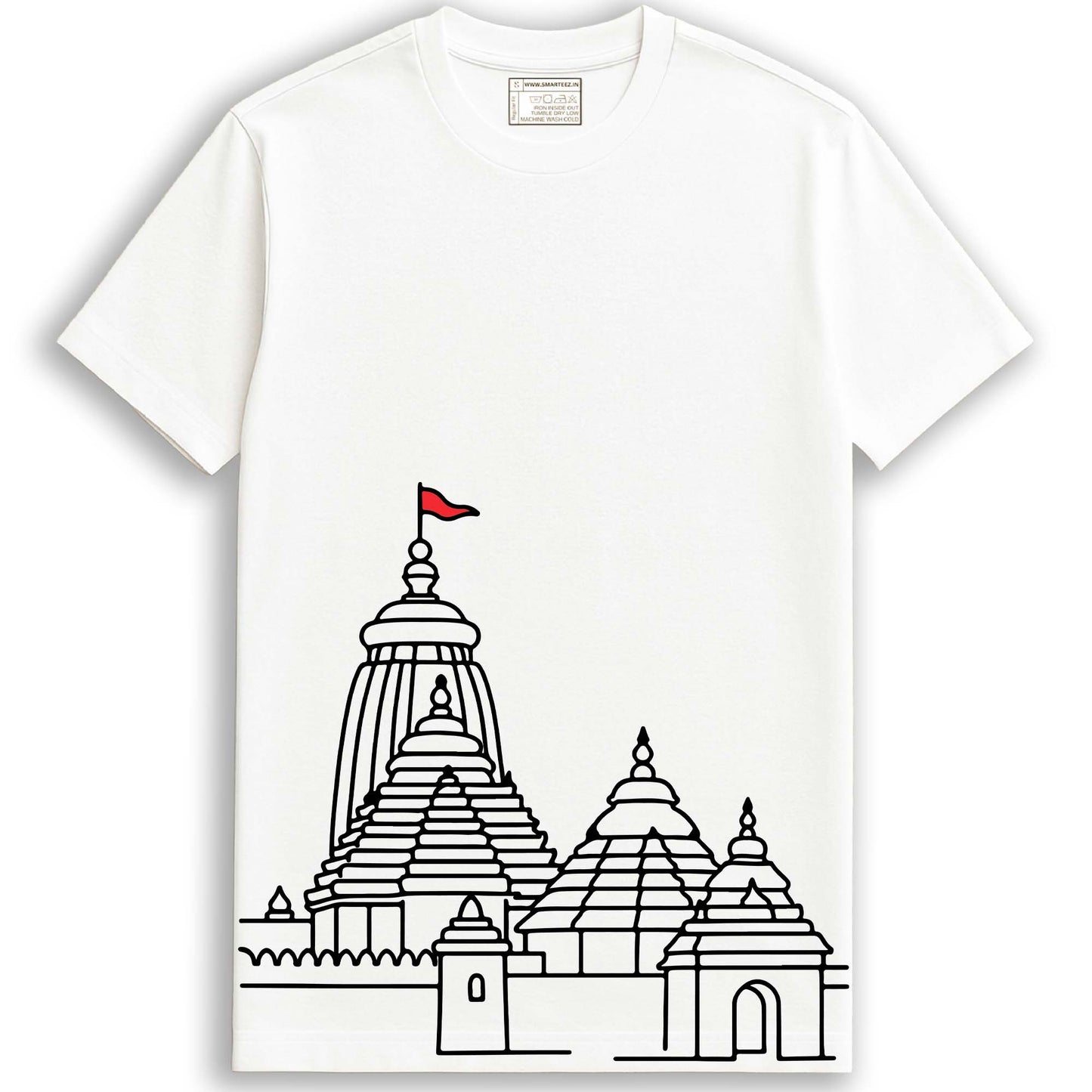 Jagannath Temple T-Shirt – Minimalist Rath Yatra Edition