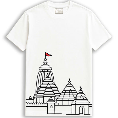 Jagannath Temple T-Shirt – Minimalist Rath Yatra Edition