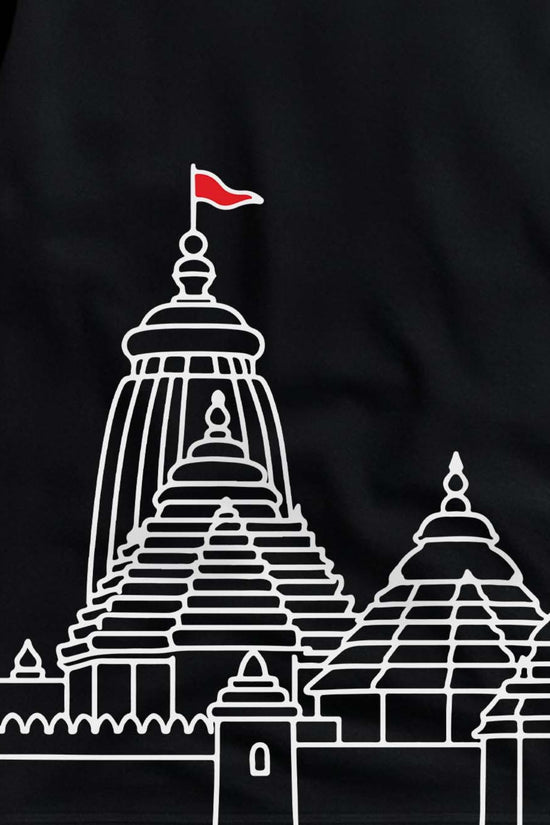 Jagannath Temple T-Shirt – Minimalist Rath Yatra Edition