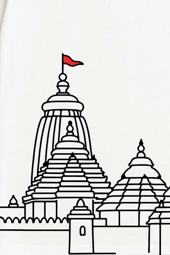 Jagannath Temple T-Shirt – Minimalist Rath Yatra Edition