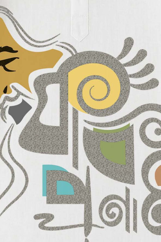 Kobi Pronam – Artistic Bengali Kurta Honouring Rabindranath Tagore