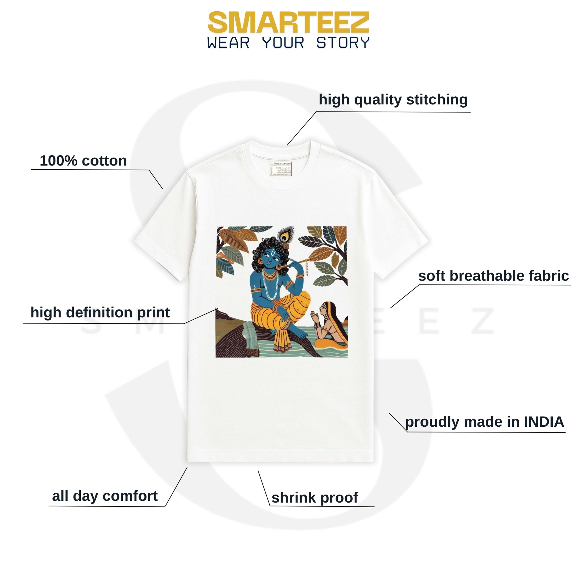 Krishna & Gopini - Graphic T-Shirt