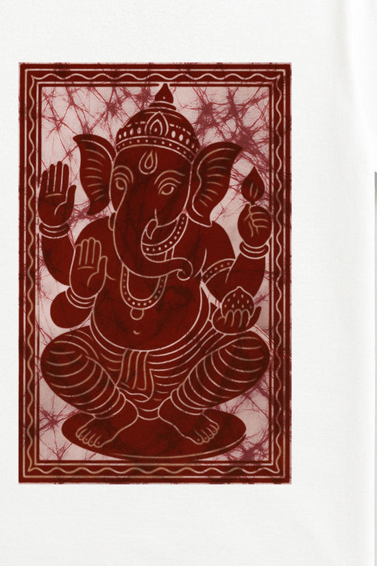 Lord Ganesha Batik Style T-Shirt – Spiritual & Artistic Wear