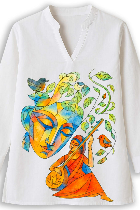 Meera Bai Cotton Kurti for Women – Wear Devotion with Art