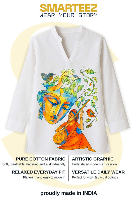 Meera Bai Cotton Kurti for Women – Wear Devotion with Art