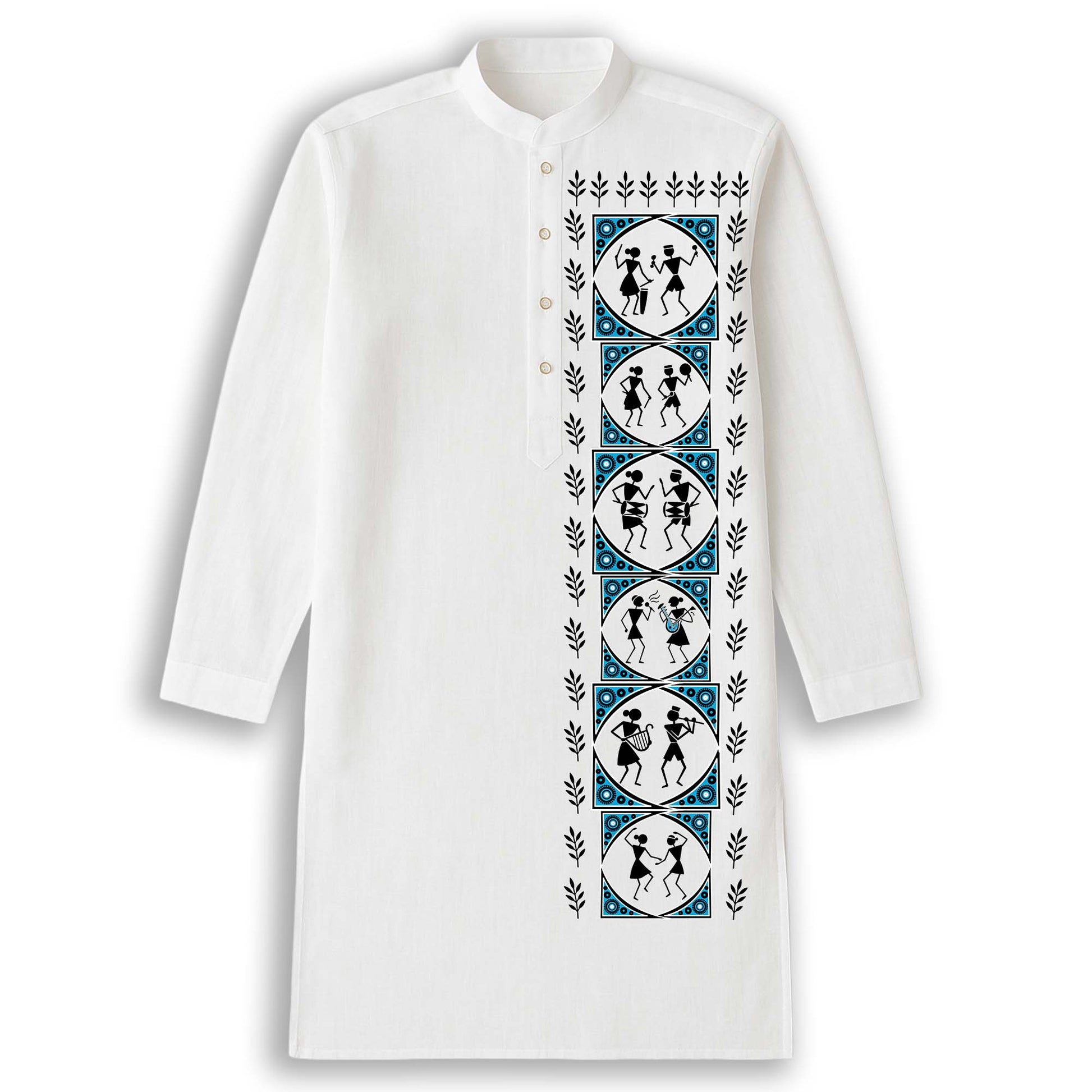 Nritya – Warli Folk Art Kurta for Men