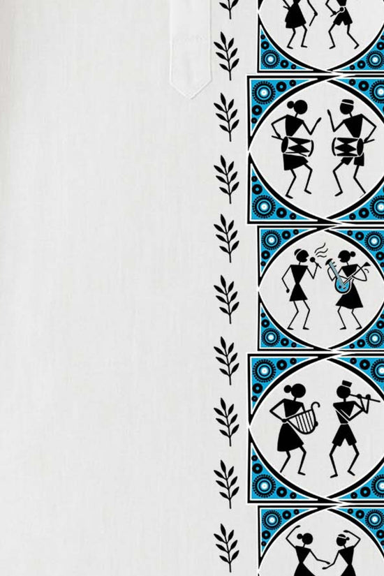 Nritya – Warli Folk Art Kurta for Men