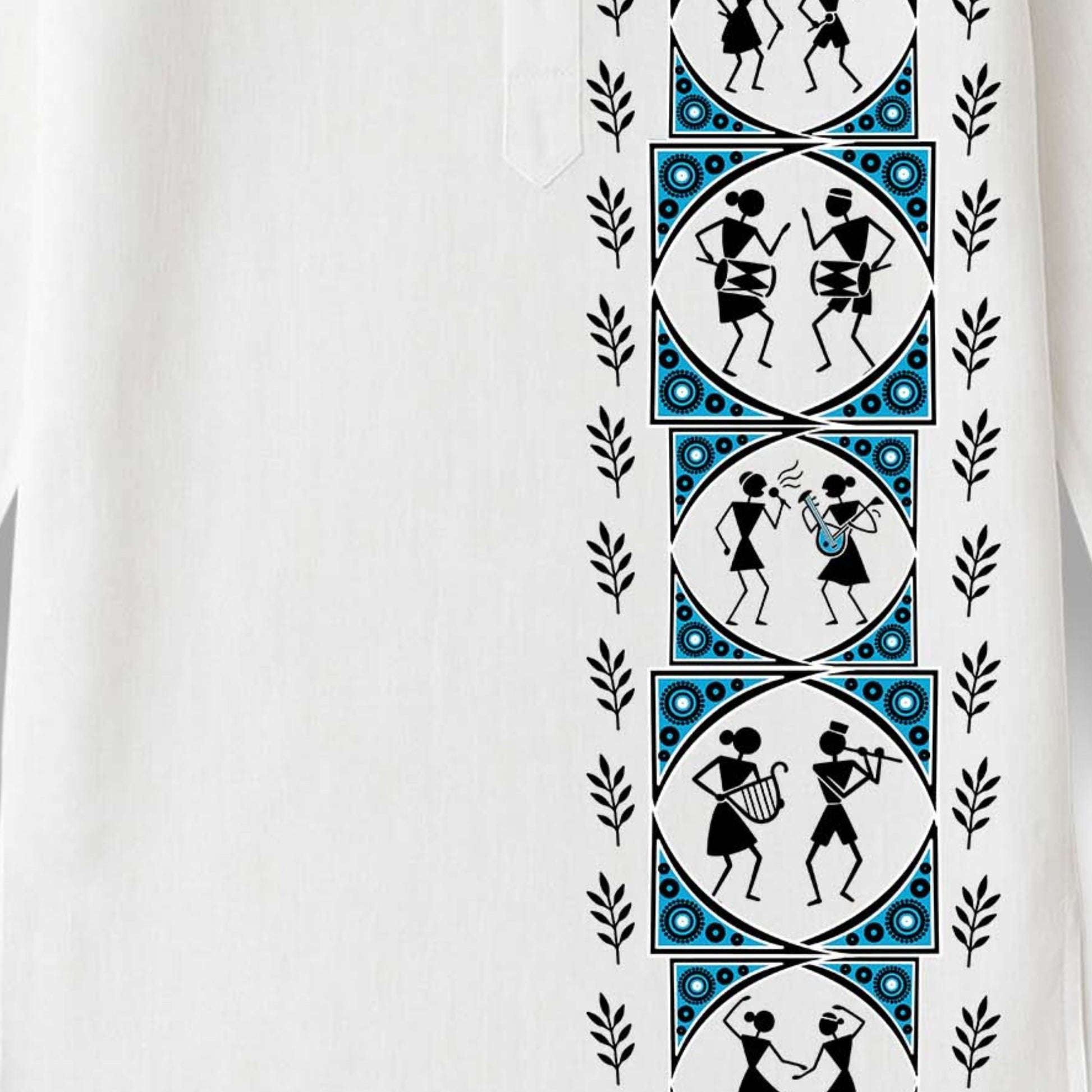 Nritya – Warli Folk Art Kurta for Men