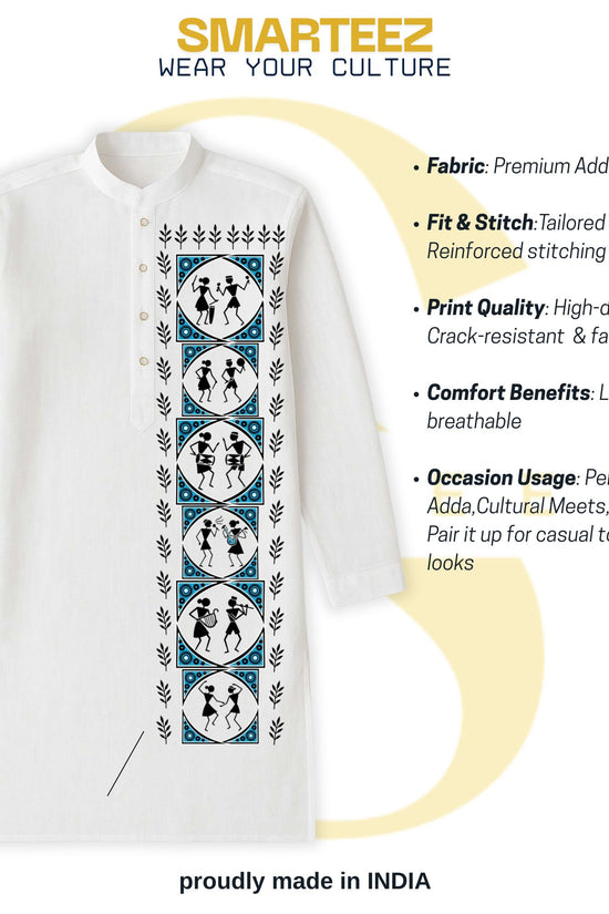Nritya – Warli Folk Art Kurta for Men
