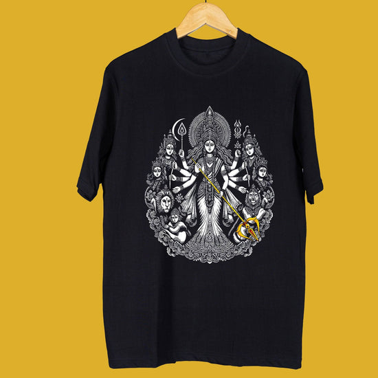 ‘Parameshwari’ Bengali Spiritual & Religious Oversized T-shirt