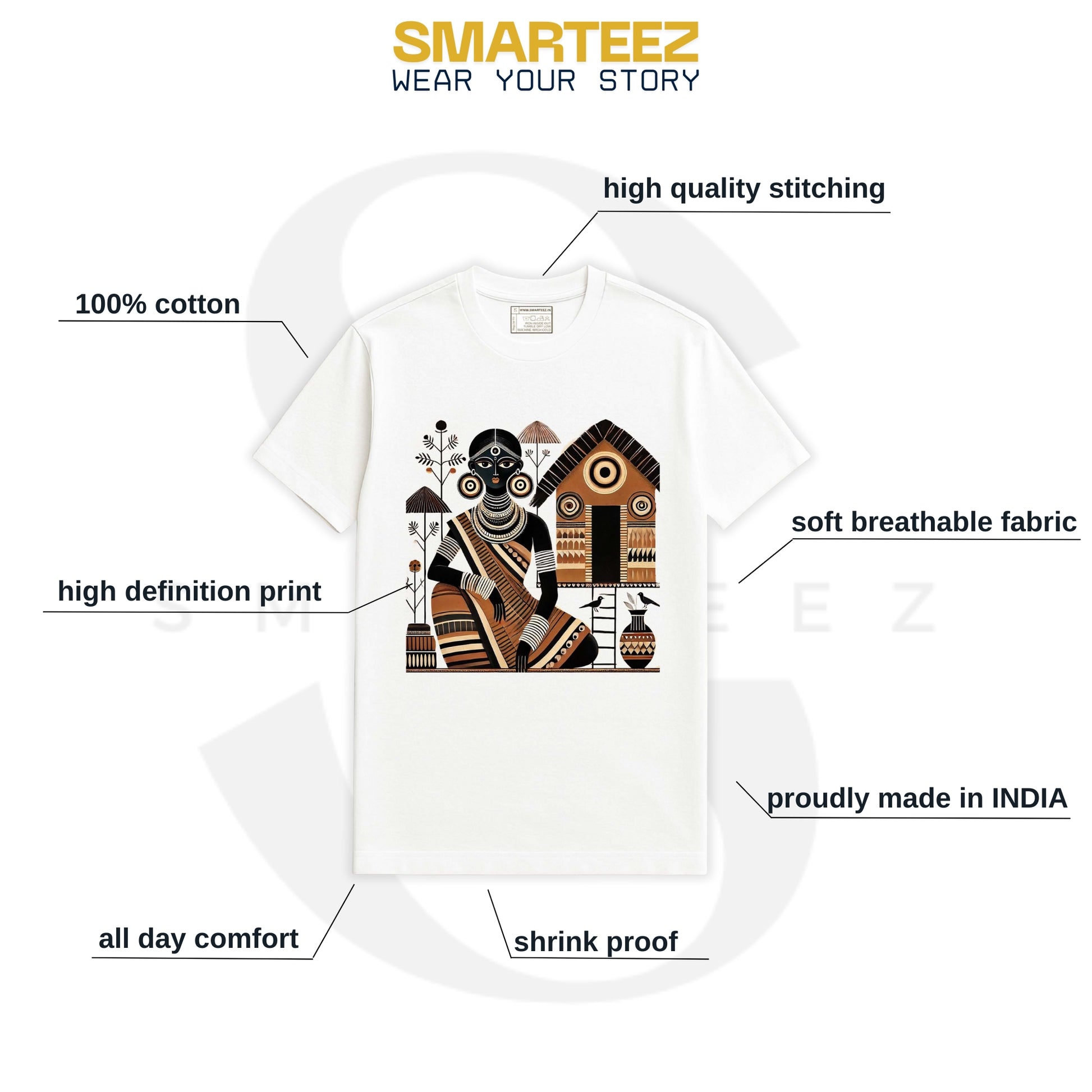 Patachitra T-Shirt - Black Beauty